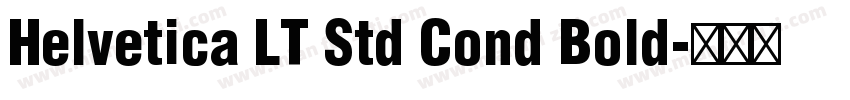 Helvetica LT Std Cond Bold字体转换